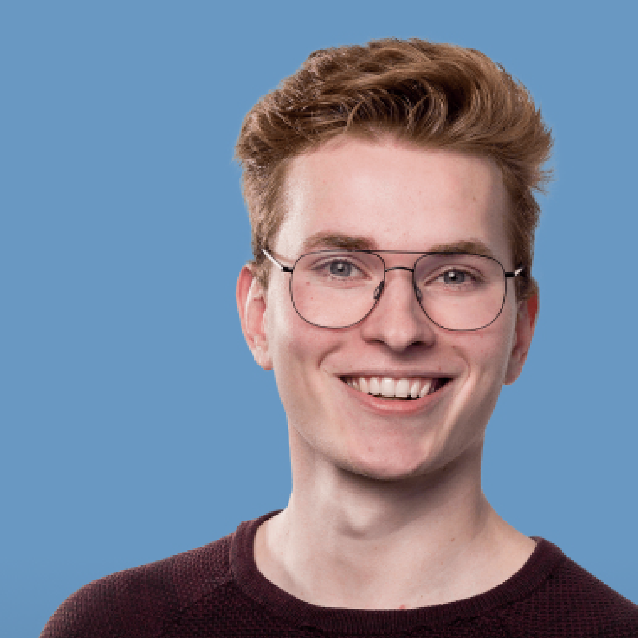 Portretfoto van diabetespatient Sam